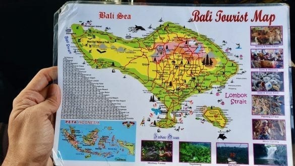 Bali Tourist Map