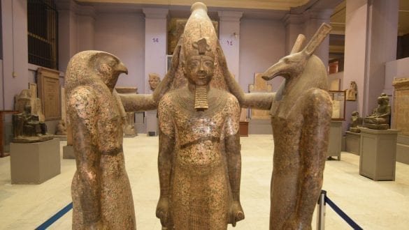 Horus, Set and Ramses in Egyptian Museum