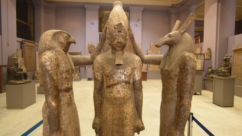 Horus, Set and Ramses in Egyptian Museum