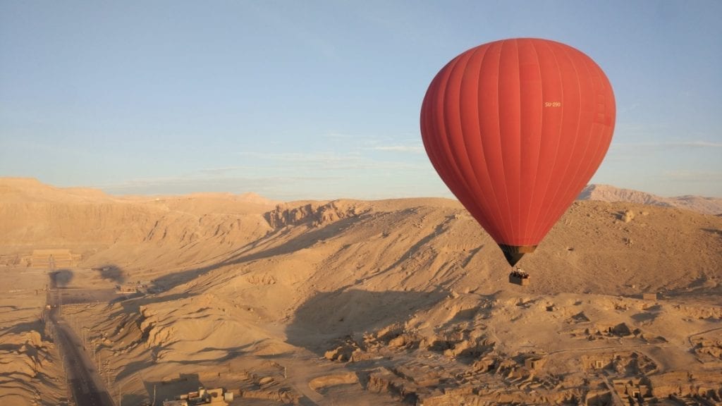Hot Air Balloon in the Valley of the Kings
