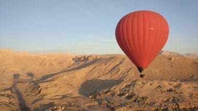 Hot Air Balloon in the Valley of the Kings