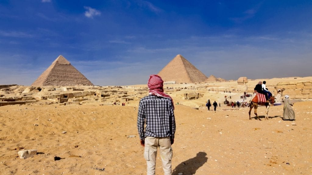 Your 7 days Egypt itinerary will begin at the Pyramid of Giza. 