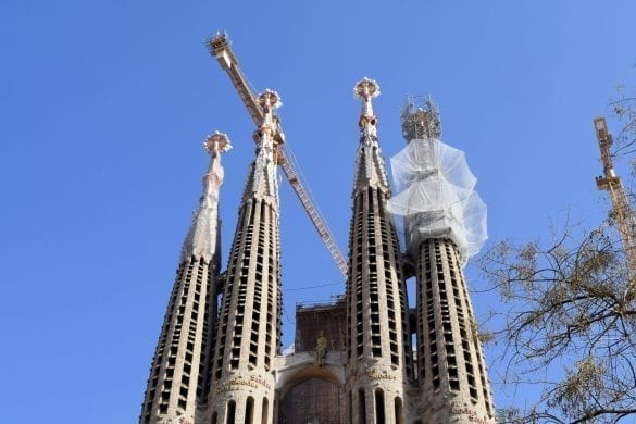 Outside view of Sagrada Familia