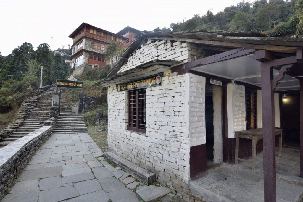 ACA checkpost in Chomrong