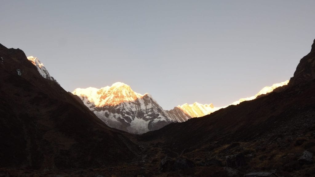 Sun is going to set in Annapurna