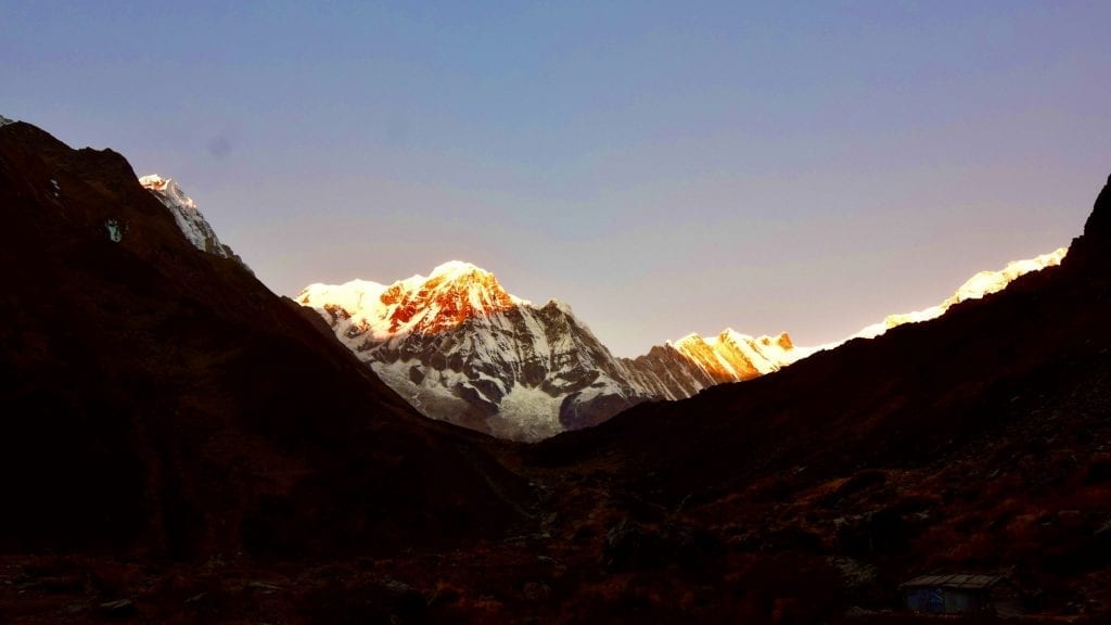 Golden Annapurna Mountain