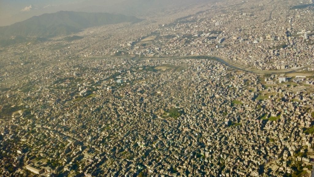 Birds Eye view of Kathmandu