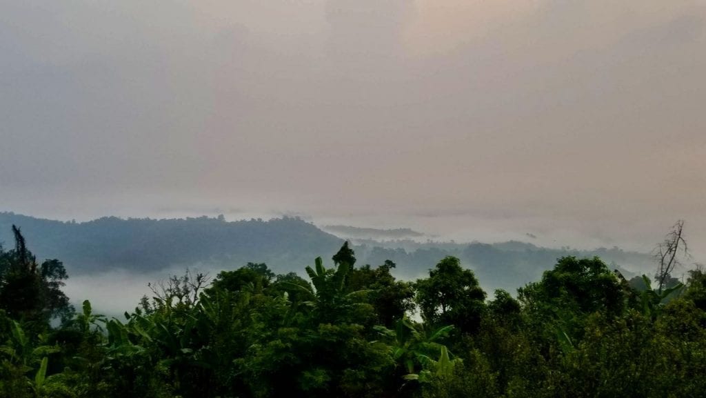 You can see clouds from the hotel room of Sajek Valley.