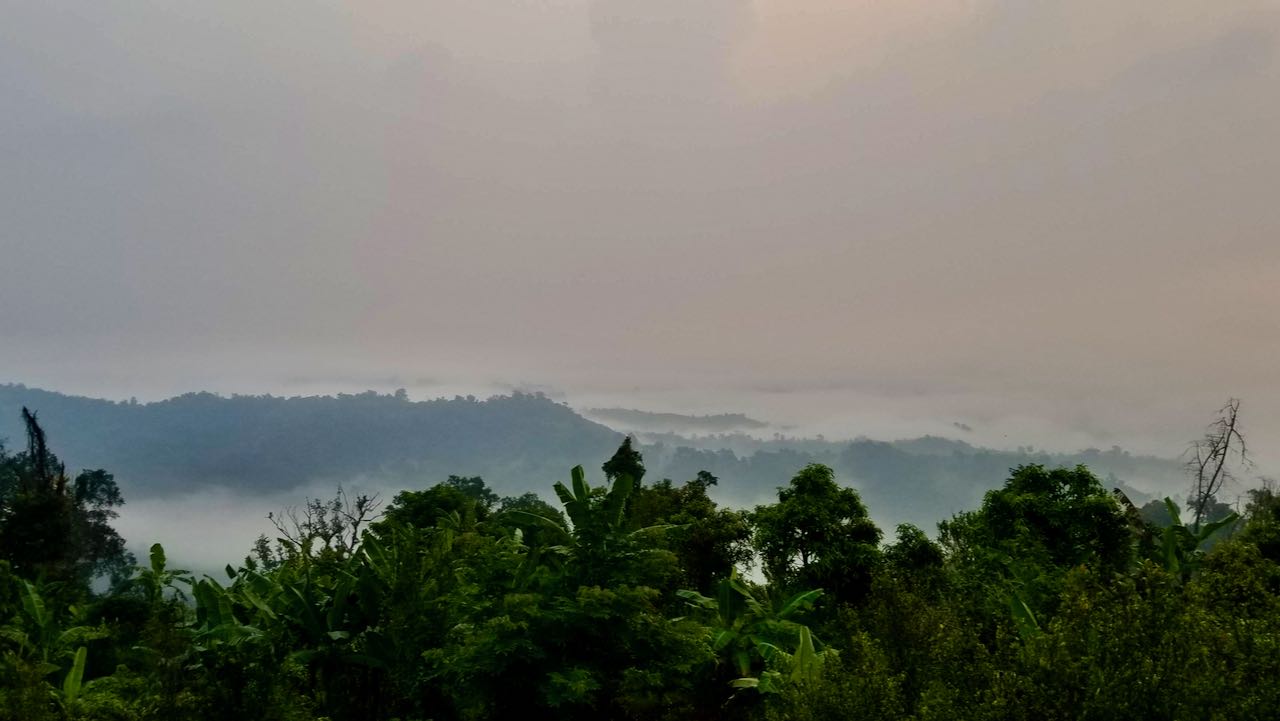 You can see clouds from the hotel room of Sajek Valley.