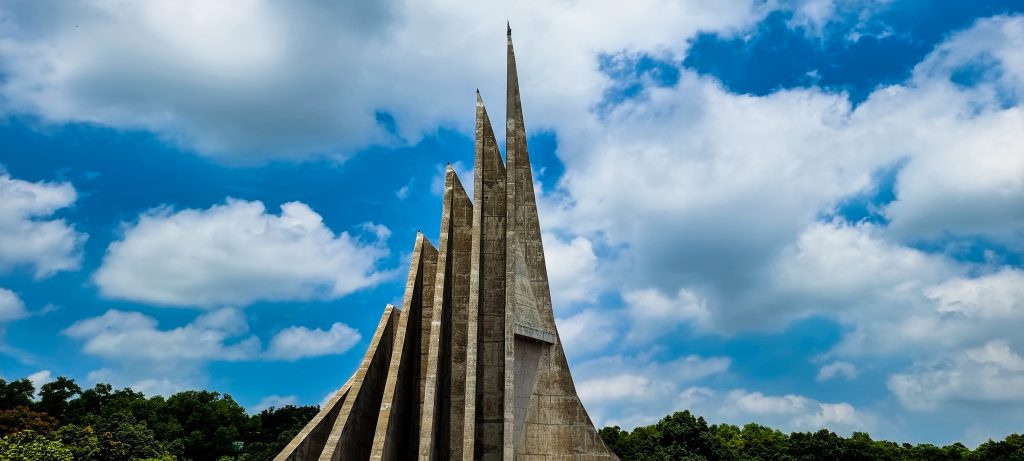 Side View of National Monument of Bangladesh