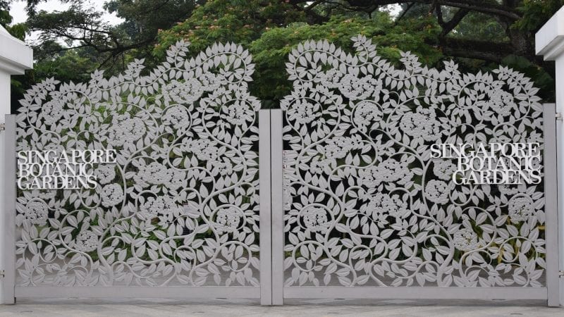 Entry Gate of Singapore Botanic Gardens