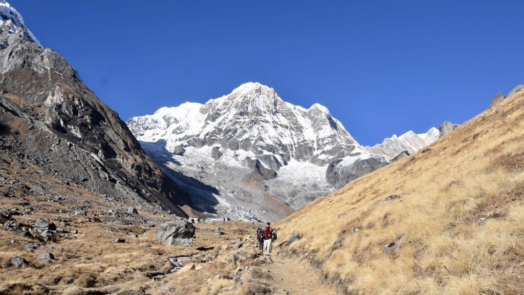 Trekkers Coming from Annapurna Base Camp