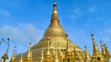 Shwedagon Pagoda in Myanmar