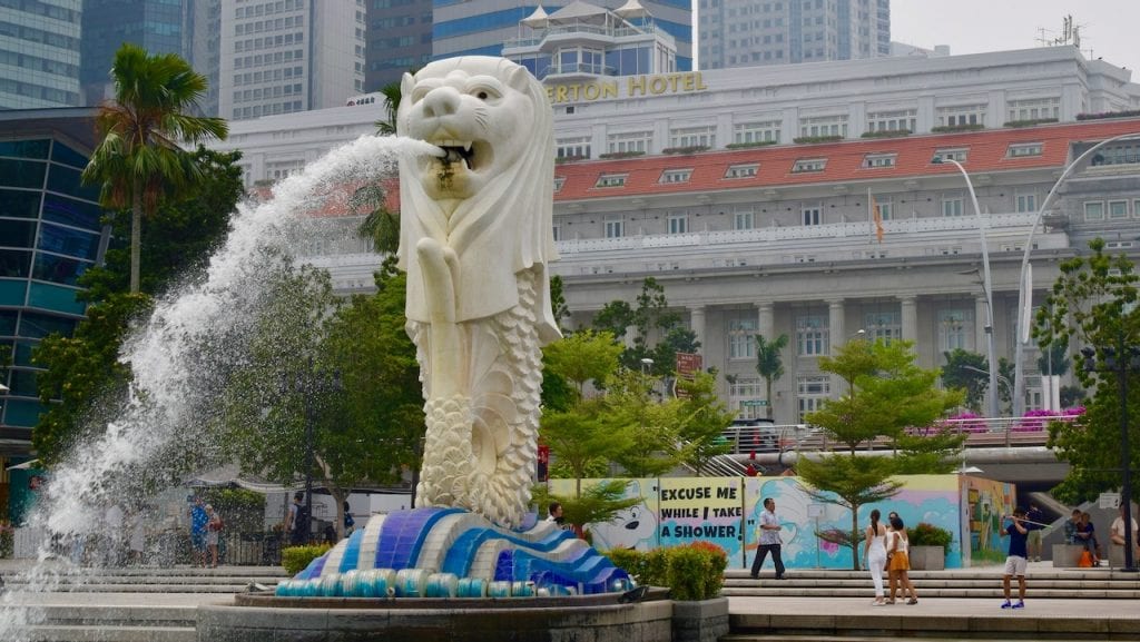 You will meet the Merlion many times during your 4 day Singapore trip.