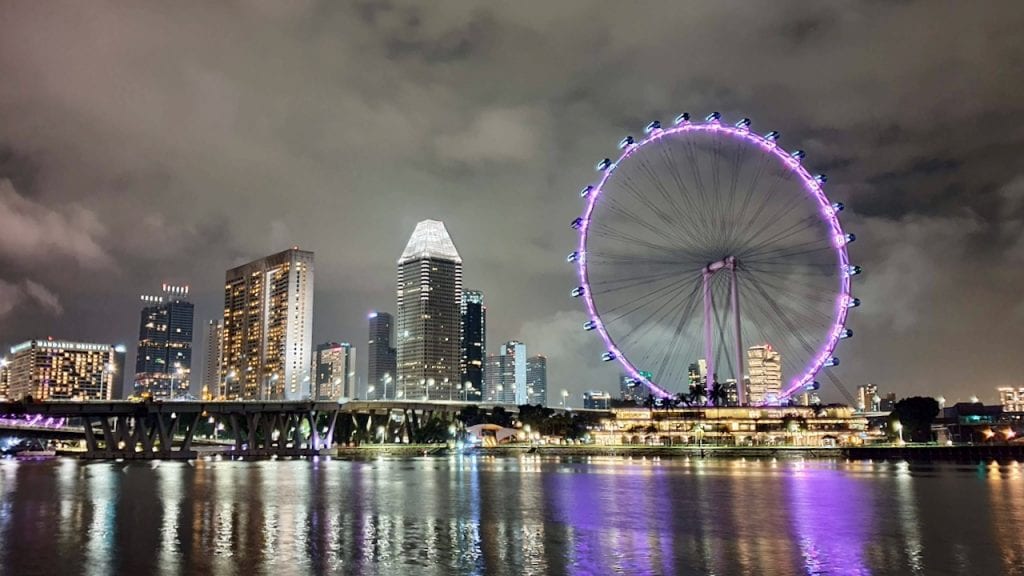 Singapore Flyer is a beautiful ferries wheel in the heart of Singapore. You can get a good view of the city from Singapore Flyer.