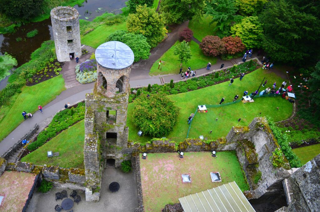 Blarney Castle as seen from top. 