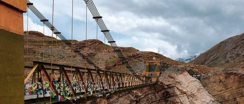 Highest bridge in the Asia is Chicham bridge in Spiti Valley