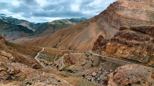 Spiral Road in Spiti Valley