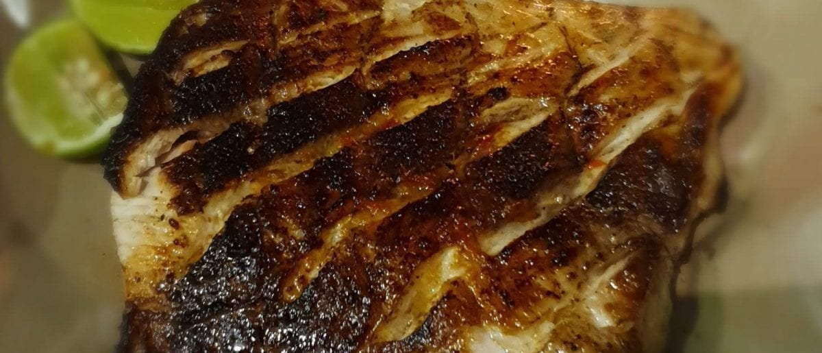 Fish Fillet in Lucky Fish in Bingin Beach