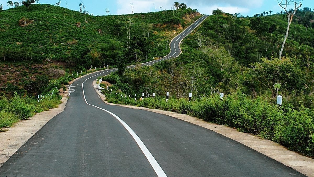 Road like a Snake in Sekotong Lombok