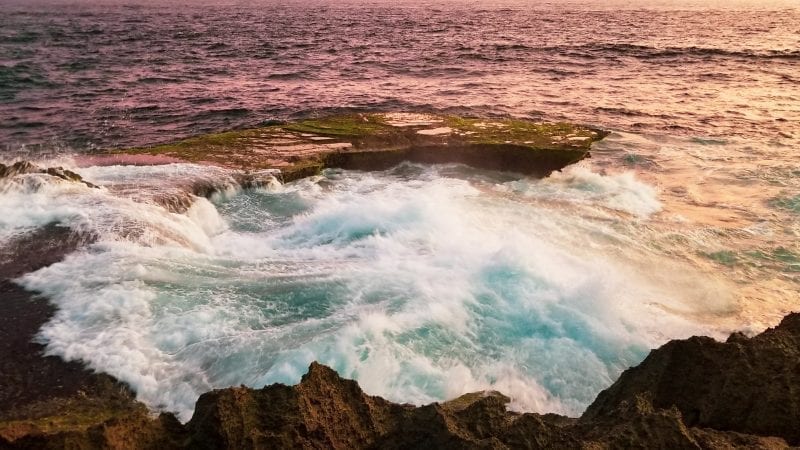 Water Splash in Devil's Tear in Nusa Lembongan