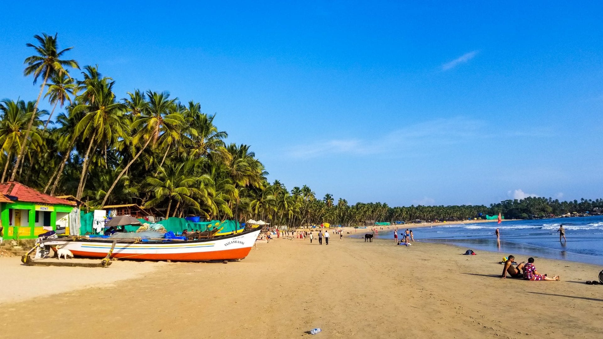 Palolem Bbeach in South Goa