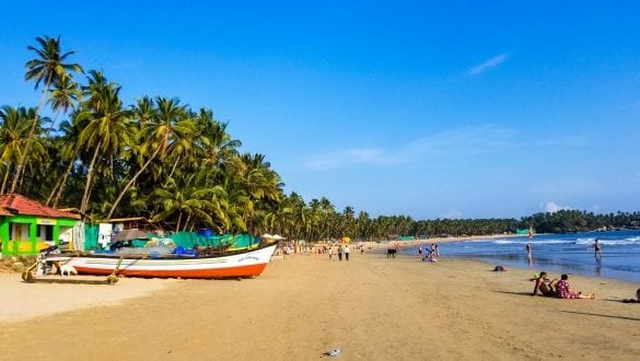 Palolem Bbeach in South Goa