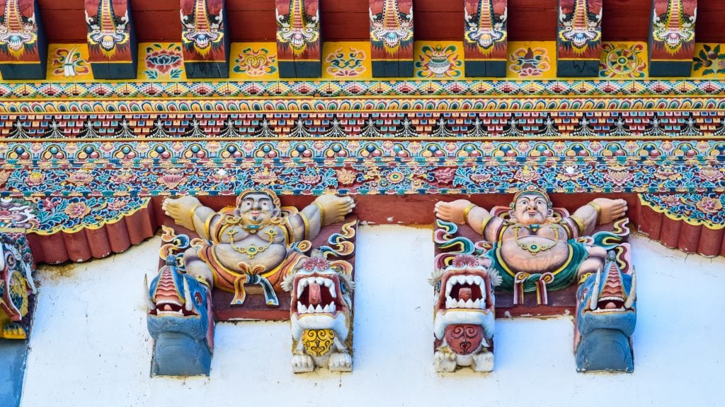 Artworks in Gangtey Monastery