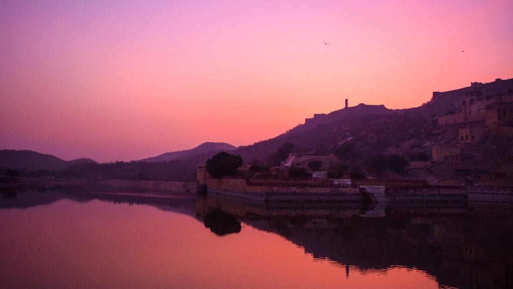 Maota Lake during Sunset