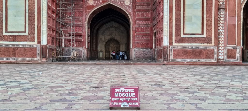 Mosque inside Taj Mahal
