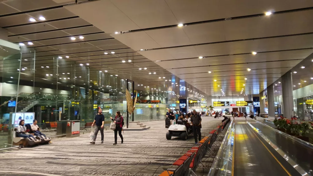 Changi Airport in Singapore