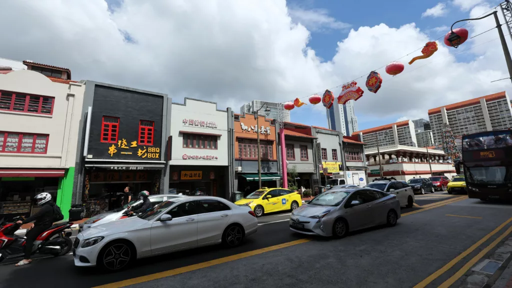 Street of Chinatown in Singapore