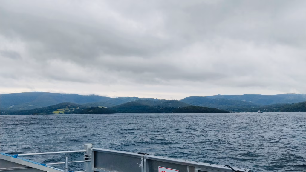 Return ferry crossing from Bruny Island to Kettering near Hobart, Tasmania