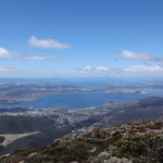 View of Hobart and the Derwent from the kunanyi / Mount Wellington summit